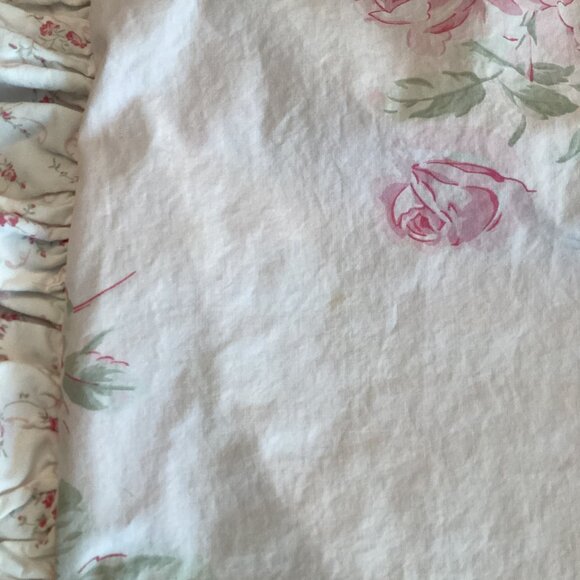 2 Simply Shabby Chic Misty Rose Pink Pillow Cases Shams Ruffle Trim Cottagecore - Picture 5 of 6